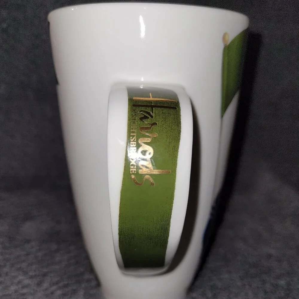 Harrods Knightsbridge Mug, Teddy Bear in uniform on both sides Tall 6" - Picture 6 of 8